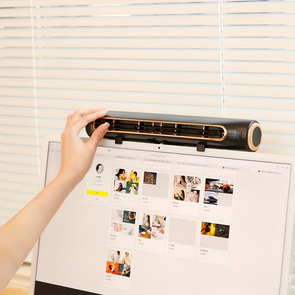 Clip-On Desk Fan with Adjustable Angle for Personal Cooling at Home Office