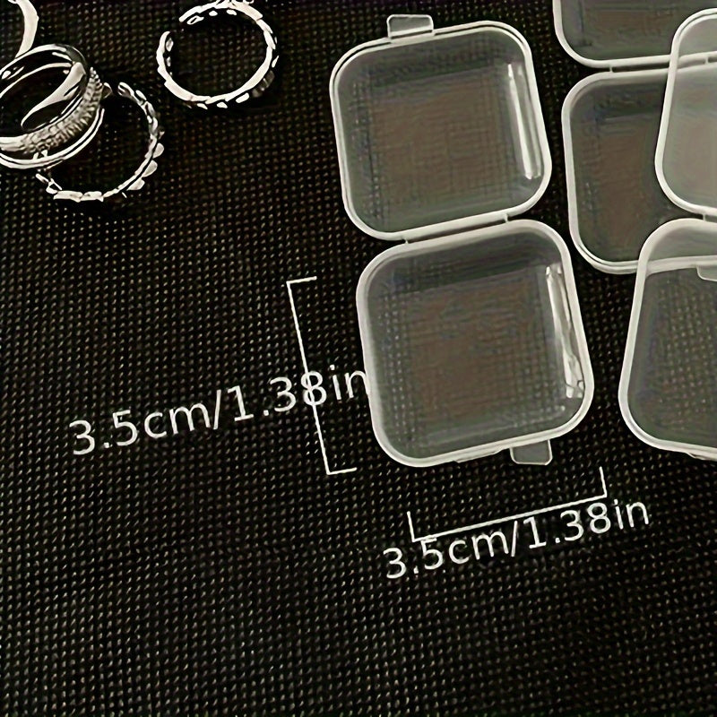 Plastic Storage Boxes with Lids for Jewelry Earrings and Necklaces Organizers