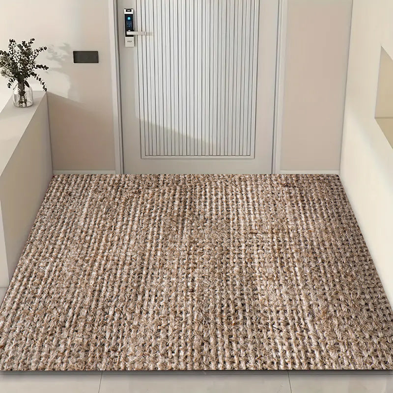 Durable Non-Slip Polyester Door Mat Entryway Rug 1.1cm Thick Wear-Resistant