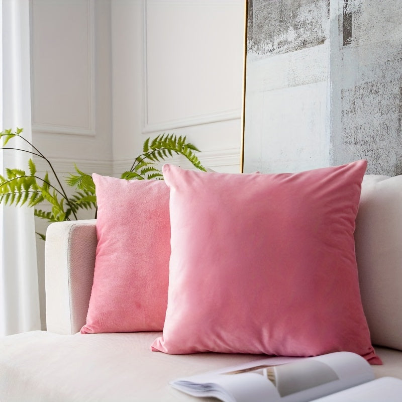 Soft Cotton Pillowcase with Hidden Zipper for Home and Office Decor