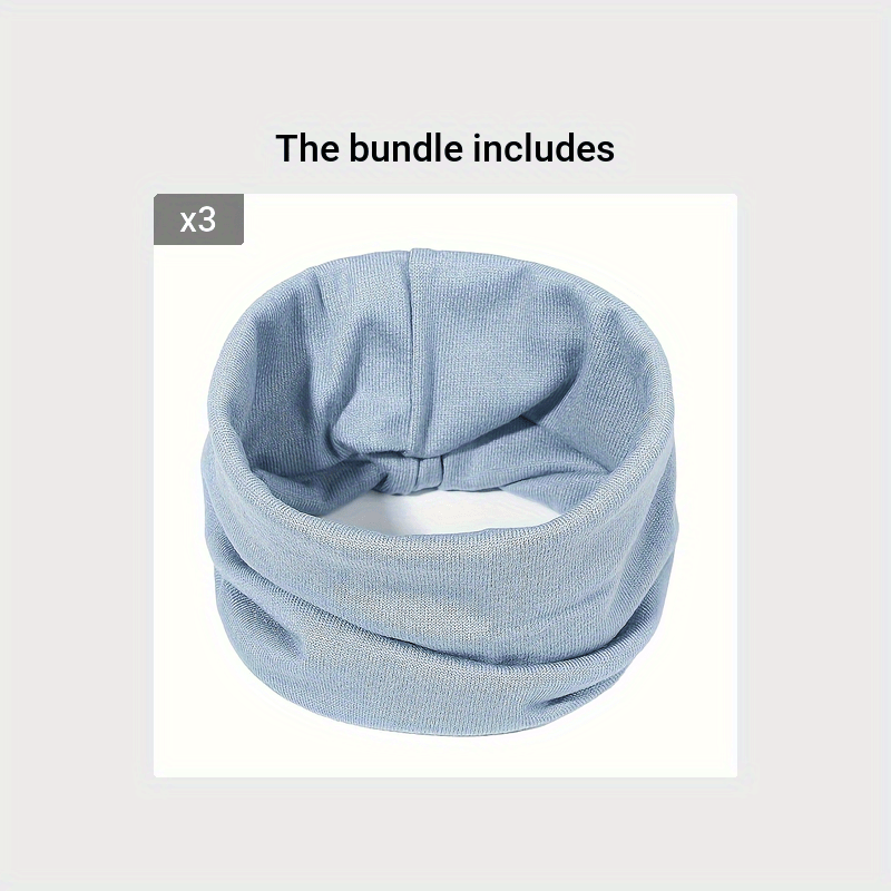 Knitted Scarves for Men and Women Warm Autumn Winter Pullover Neck Sleeves