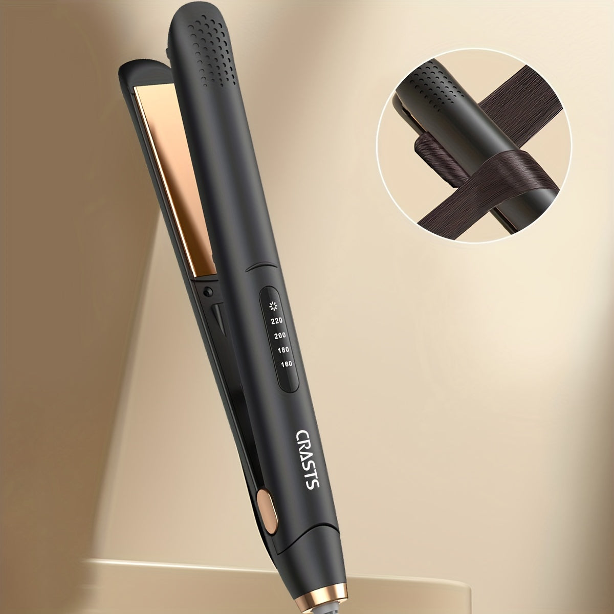 Planchas de pelo de titanio unisex de 32W con función dual para uso en casa y en salón