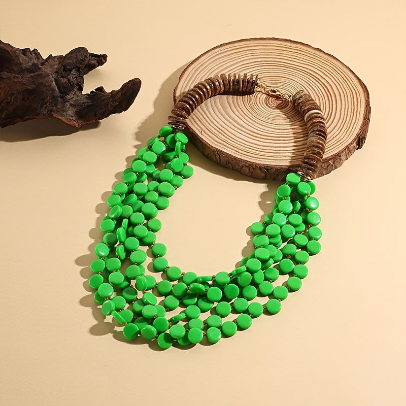 Boho Chic Beaded Kokos qobig'i taqinchoq ayollar uchun yozgi ta'til sovg'asi