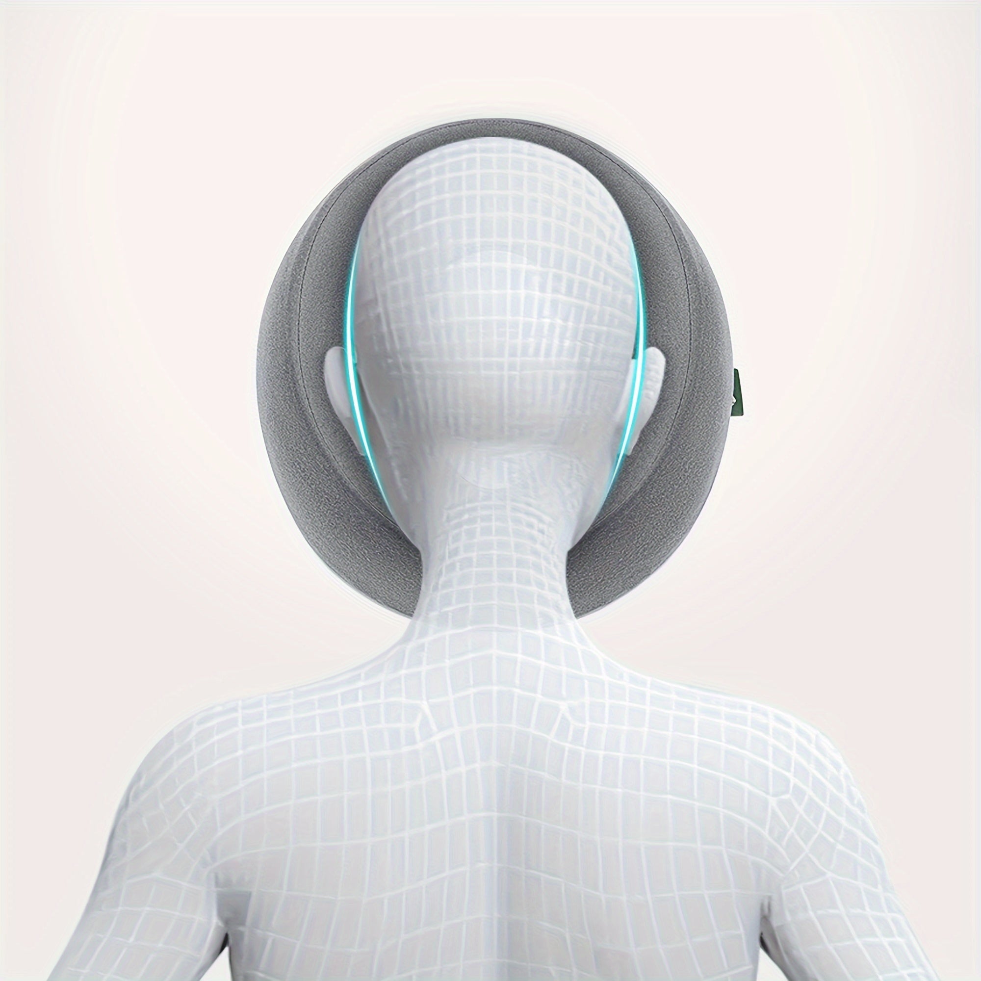 Facial Pillow Memory Foam U-Shaped for Spa and Beauty Salons Soft Polyester Cover