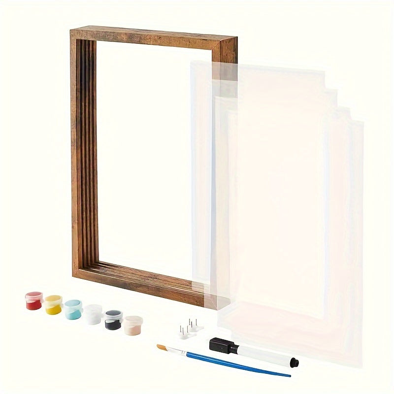 Juftliklar uchun qo'l izlari xotira ramkasi to'plami - Ushbu DIY to'plami bilan o'z rangli palma izingizni xotira san'ati sifatida yarating. Yil dönümleri yoki Sevishganlar kuni sovg'asi uchun mukammal, bu yog'och ramka bitta rasmni ushlab turadi.