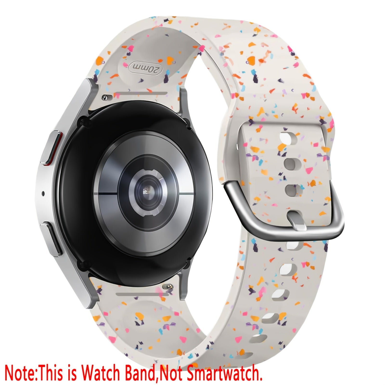 Samsung Galaxy Watch 4/5/6 uchun rang-barang silikon bilaguzuk, sozlanadigan kamar, erkaklar va ayollar uchun