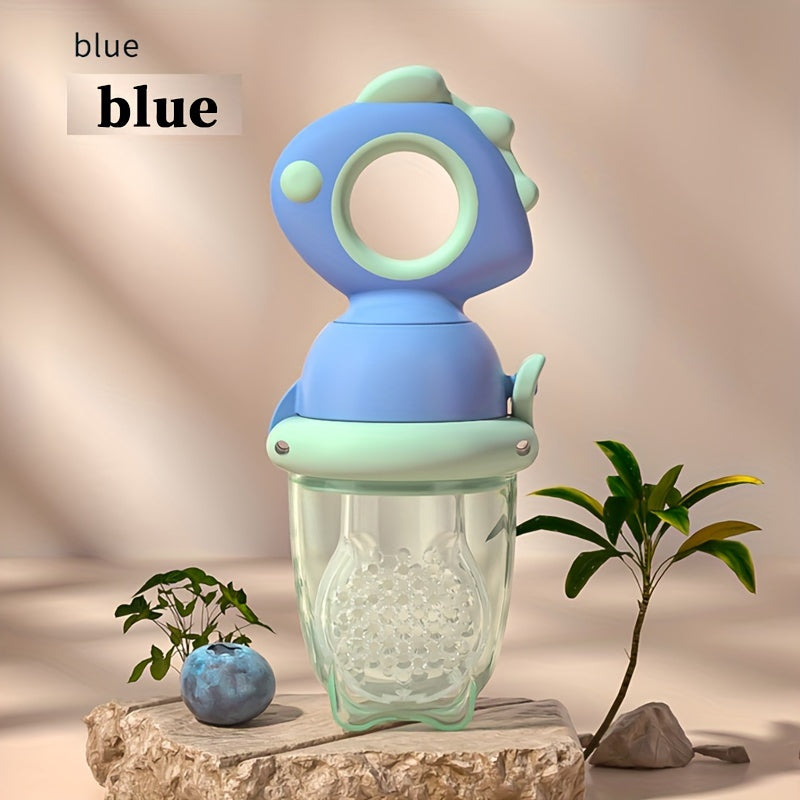 Bolalar va kichik bolalar uchun aylanuvchi itarish turidagi silikon tishlash, sharbat berish uchun qo'shimcha ovqat beruvchi