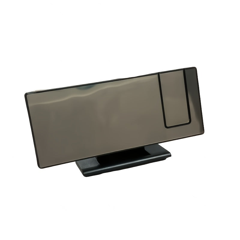 Reloj despertador con proyector de espejo LED multifuncional con carga USB