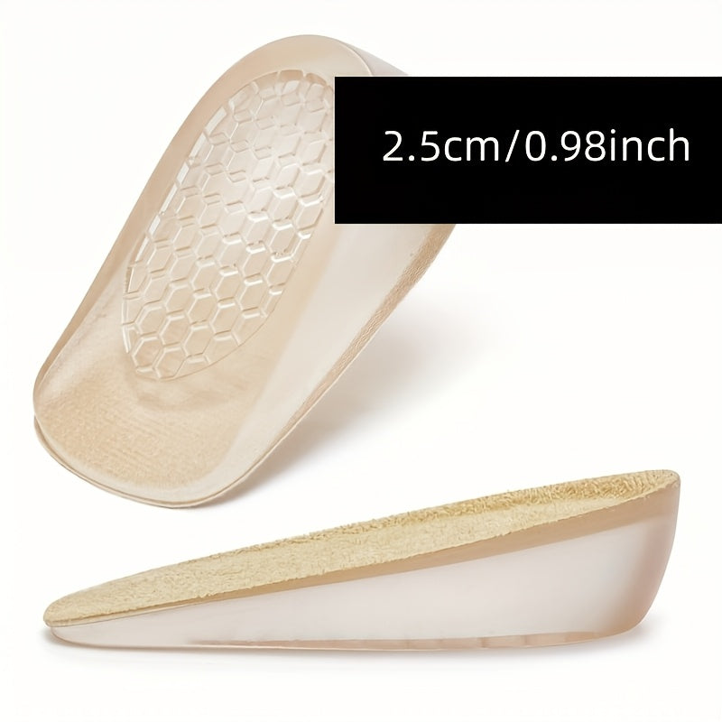 Insole Height Increase Silicone Heel Lift Pads for Men and Women