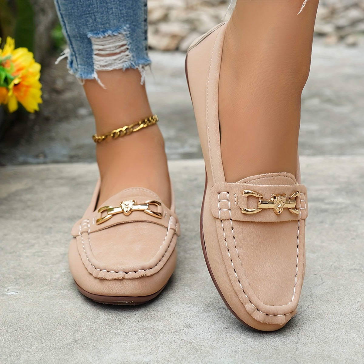 Women Casual Loafers Flat Slip-On Shoes Lightweight Moccasins for Outdoors