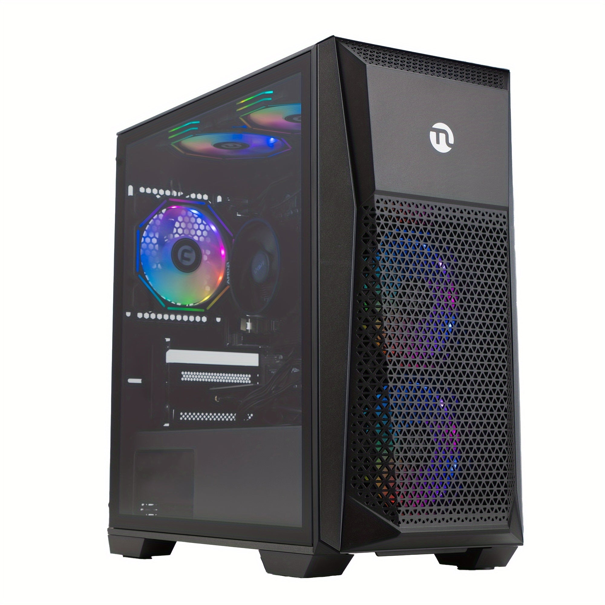 Gaming Desktop Computer with AMD Ryzen 7 5700G, Radeon Vega8, 16GB DDR4, 1TB SSD, RGB Fans, Windows 11