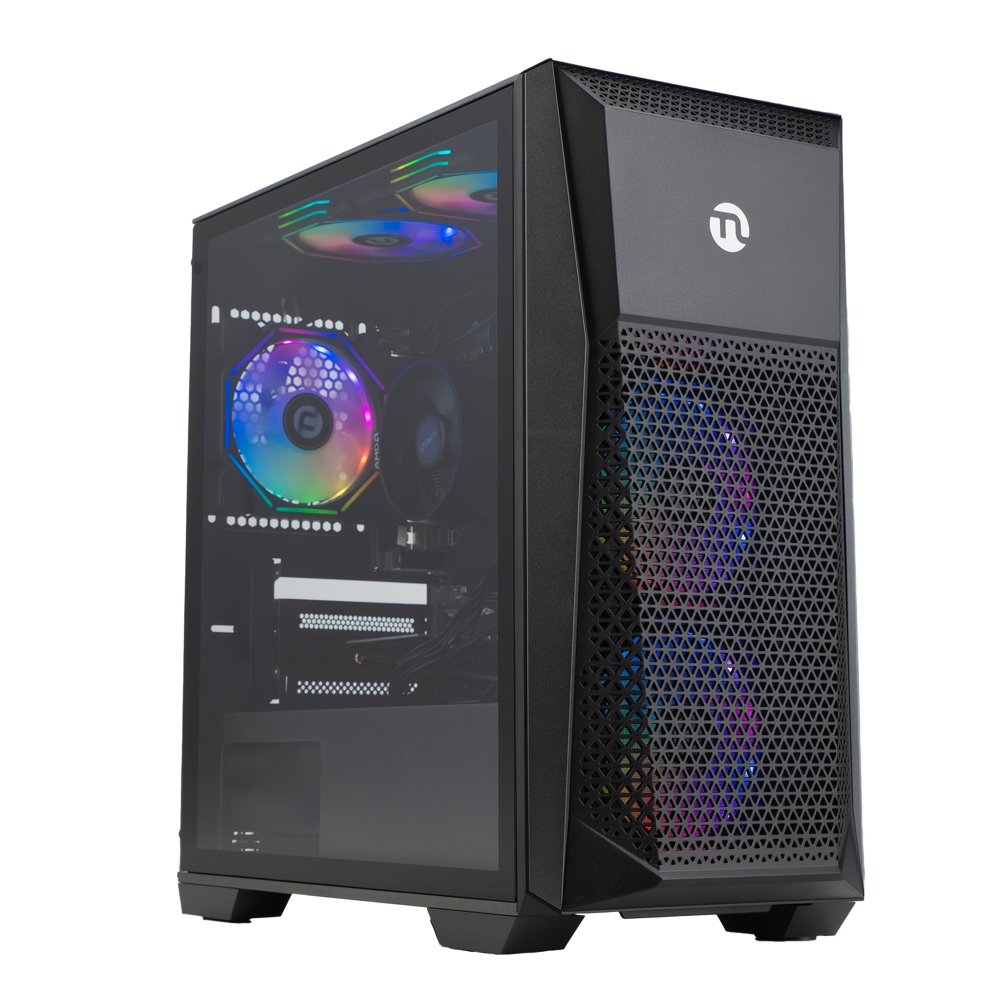 Gaming Desktop Computer with AMD Ryzen 7 5700G, Radeon Vega8, 16GB DDR4, 1TB SSD, RGB Fans, Windows 11