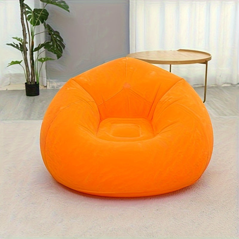 Red Inflatable Sofa Lounger for Gaming and Office Use with Washable Material