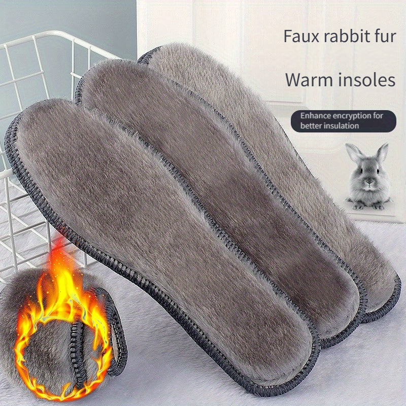 Unisex Thick Felt Insoles for Winter Breathable Soft Heating EU36-45