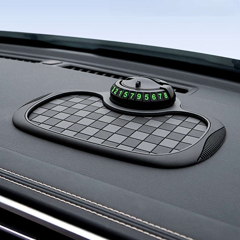 Avtomobil paneli mat PVC anti-slip telefon tutqich raqam plitasi tashkilotchisi