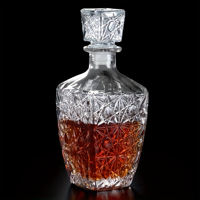 Glass Decanter 800ML for Whiskey Cocktails and Liqueurs Bar Restaurant Party