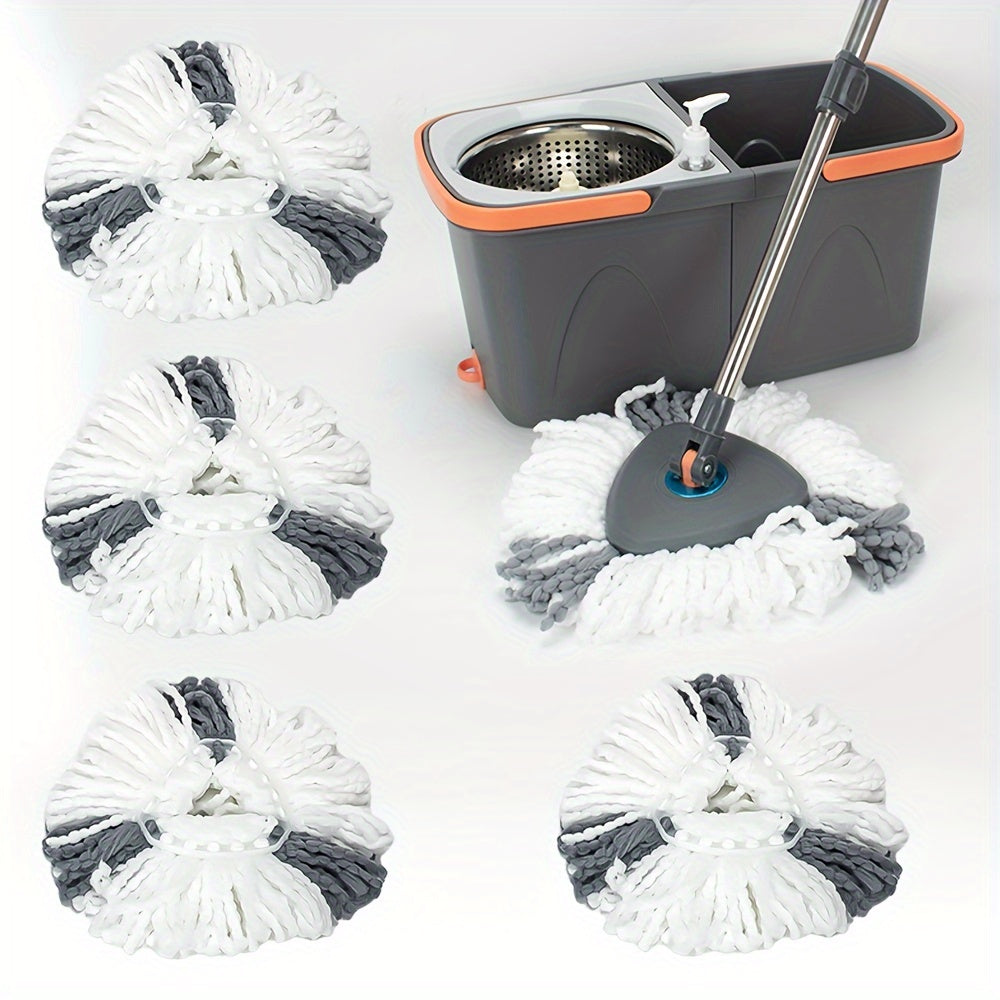 Triangle Rotating Mop Set with Square Bucket and Water Separation for Hardwood and Tile Floors