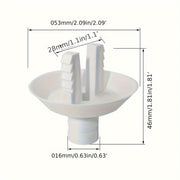 28mm Plastic Bent Angle AC Drain Pipe Connectors Set for Air Conditioner Installation