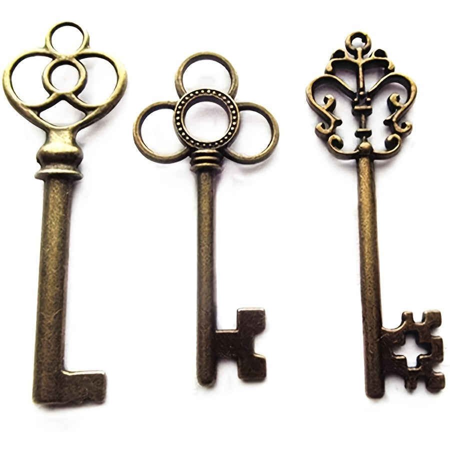 Assorted Large Skeleton Keys Set of 30 Antique Metal Door Lock Keys