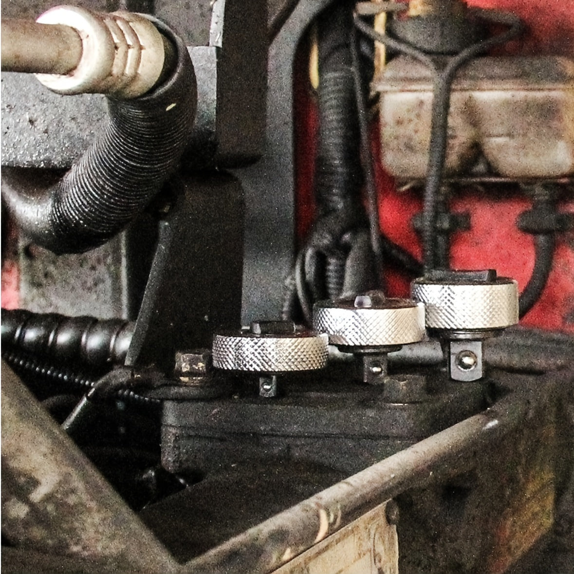 3-Piece Reversible Thumbwheel Ratchet Wrench Set 1/4 3/8 1/2 Drive Tools