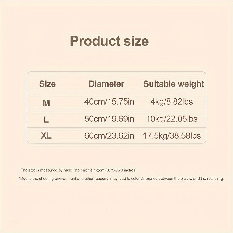 Small Animal Plush Bed with Detachable Cover for Cats and Dogs Non-Slip Foldable Support