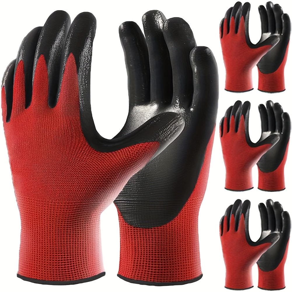 Unisex Breathable Gardening Gloves 3/6/12 Pairs Abrasion-Resistant