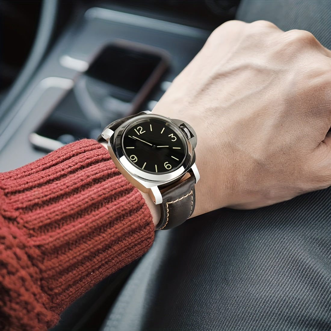 1 кусок ремешка для часов из натуральной кожи коровы, водонепроницаемый и подходит для FT12/Apple Watch/Samsung. Идеальный выбор подарка.