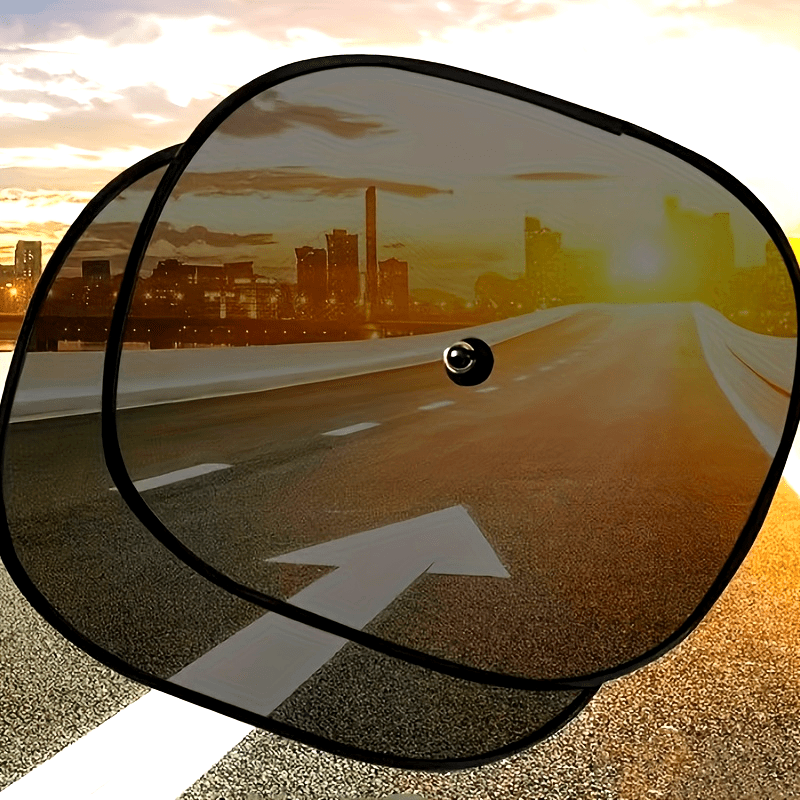 2-to'plam Avtomobil quyosh nurlari uchun shifon pardasi Quyosh nurini to'sib, izolyatsiya qilish, yon oynalar