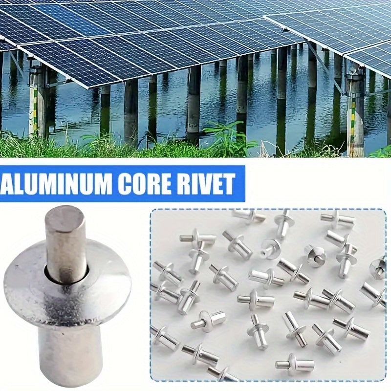 Aluminum Rivets 50/100/200pcs Polished Round Head Hammer-In DIY Crafts