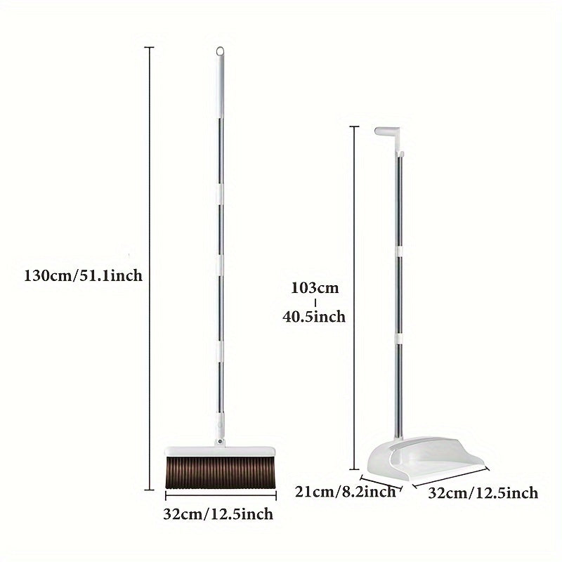 Uy tozalash uchun zaruriy vositalar - Plastik supurgu va chang olib ketish to'plami, yashash xonasi, yotoqxona, ochiq joylar, hammom va oshxona uchun mos.