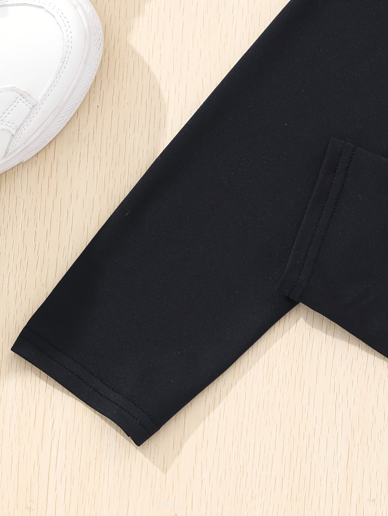 Girls Large Size Fall Winter Two-Piece Set Polyester Solid Color Outdoor Activities