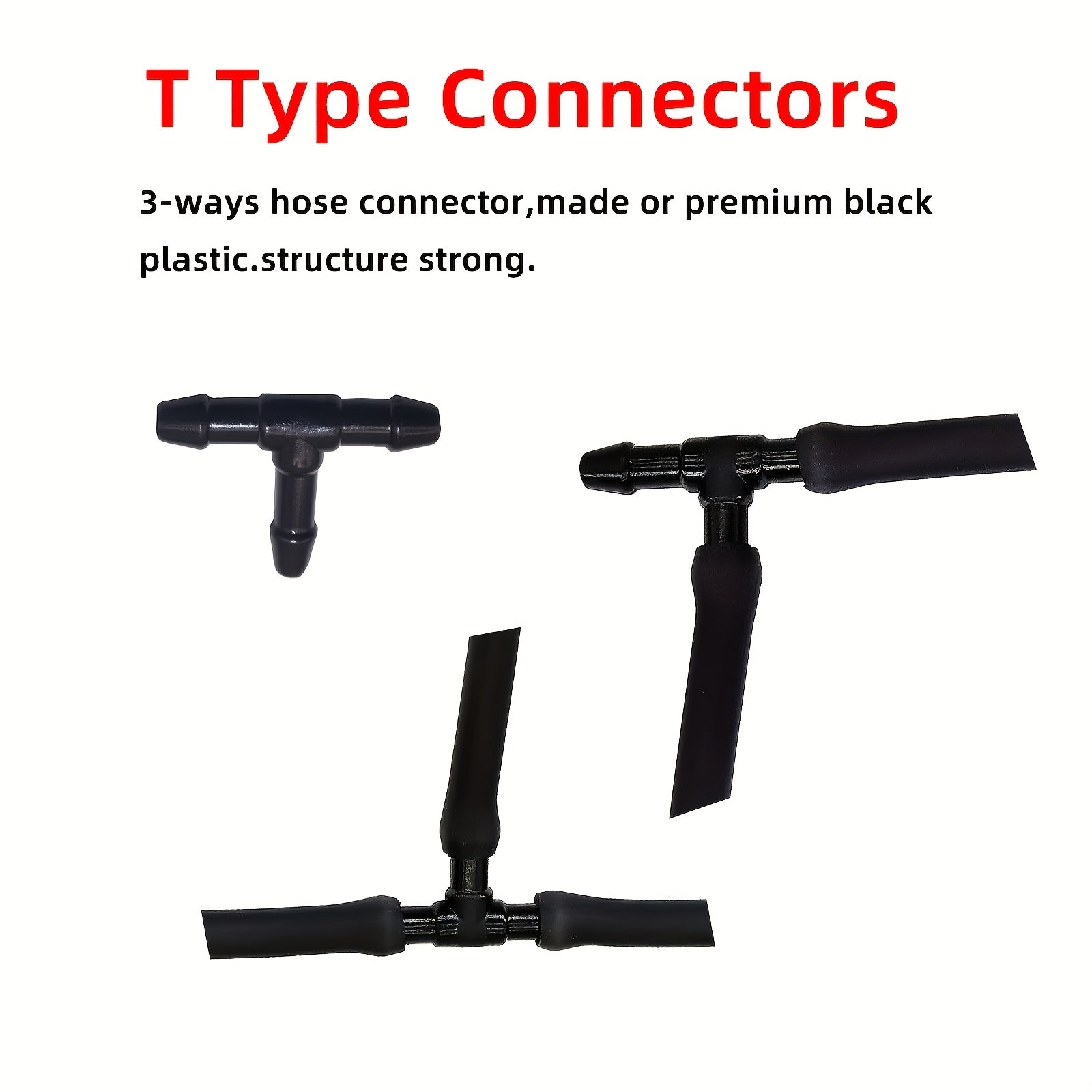 Kit de manguera de lavado de parabrisas 2M Conectores universales para bomba de agua