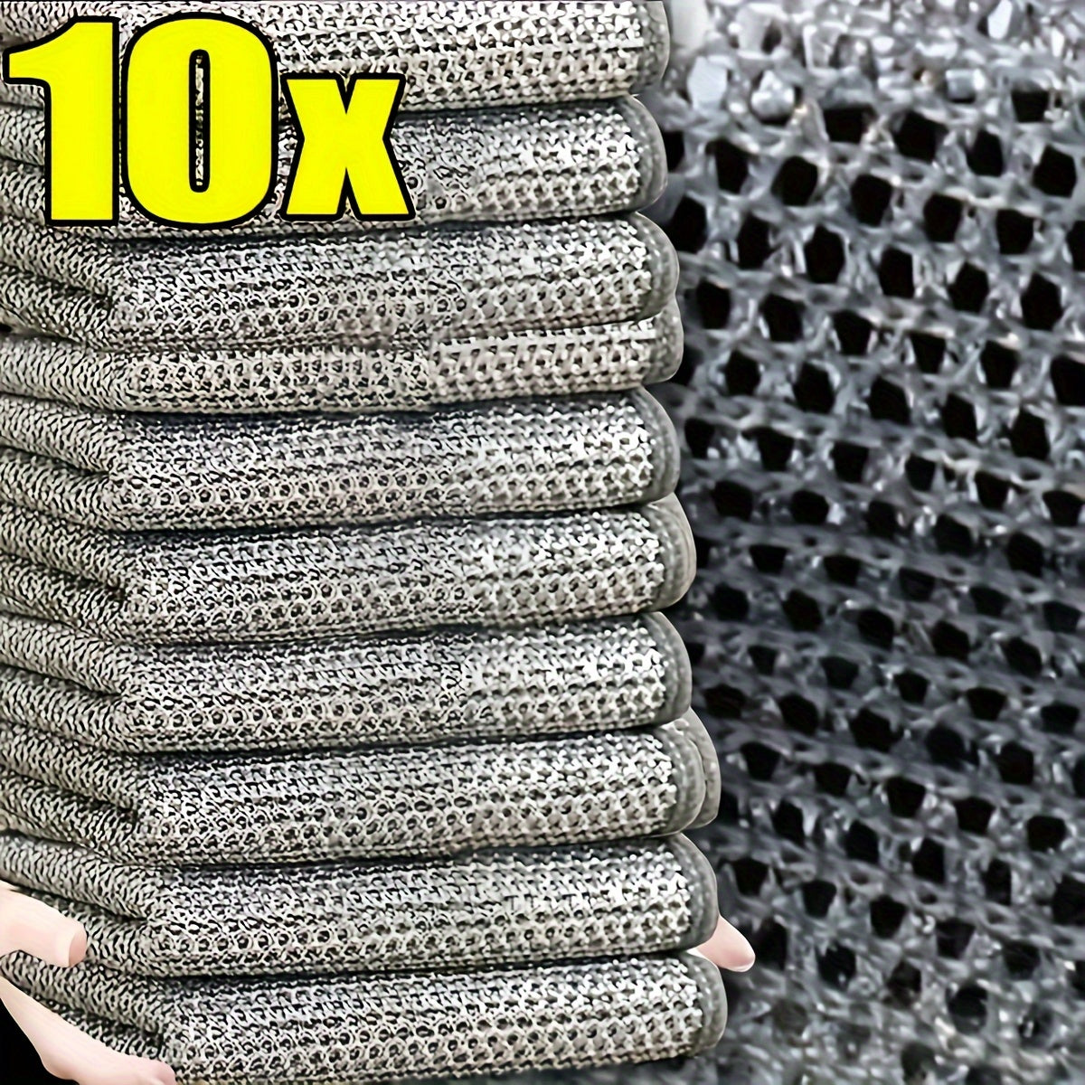 Non-Stick Oil Iron Rag Kitchen Cleaning Cloths for Pots Dishes and Surfaces