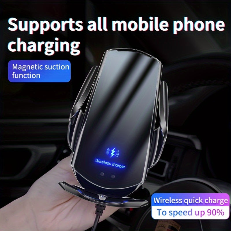Wireless Car Charger Magnetic Auto Phone Mount Fast Charging for iPhone Samsung Xiaomi