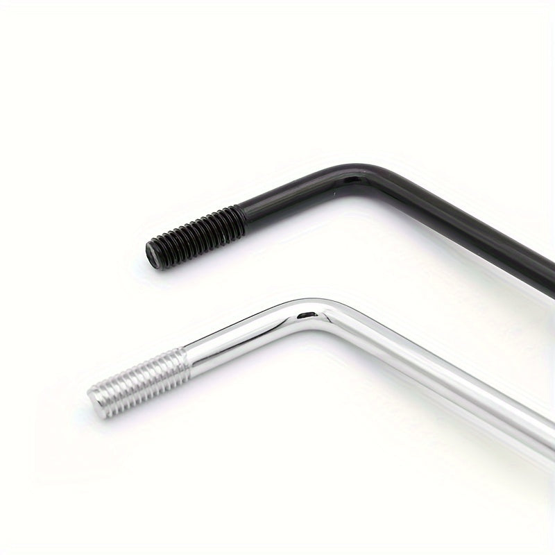 6mm Screw-In Electric Guitar Tremolo Arm for Single Bridge Black Silvery Grey