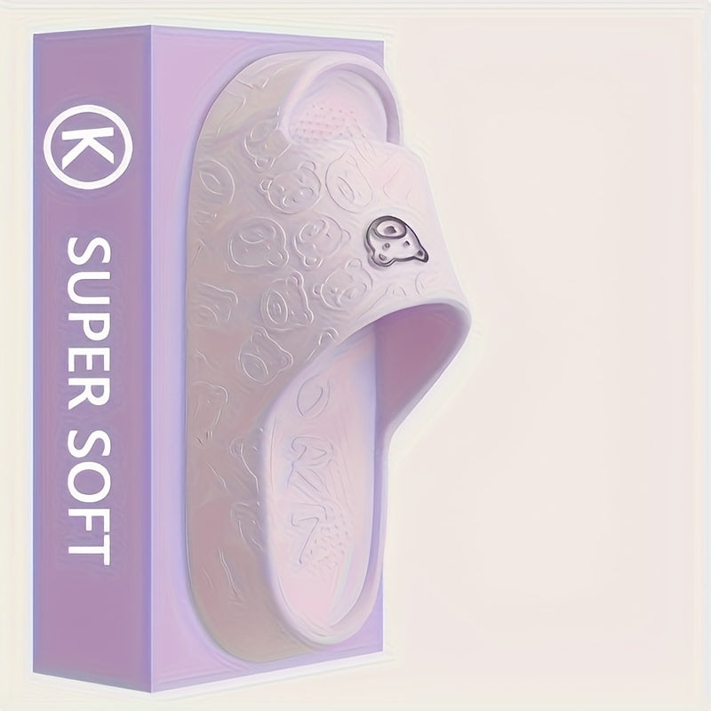 Women's Open-Toe Summer Indoor Outdoor Slippers Thick Sole Comfortable Slides