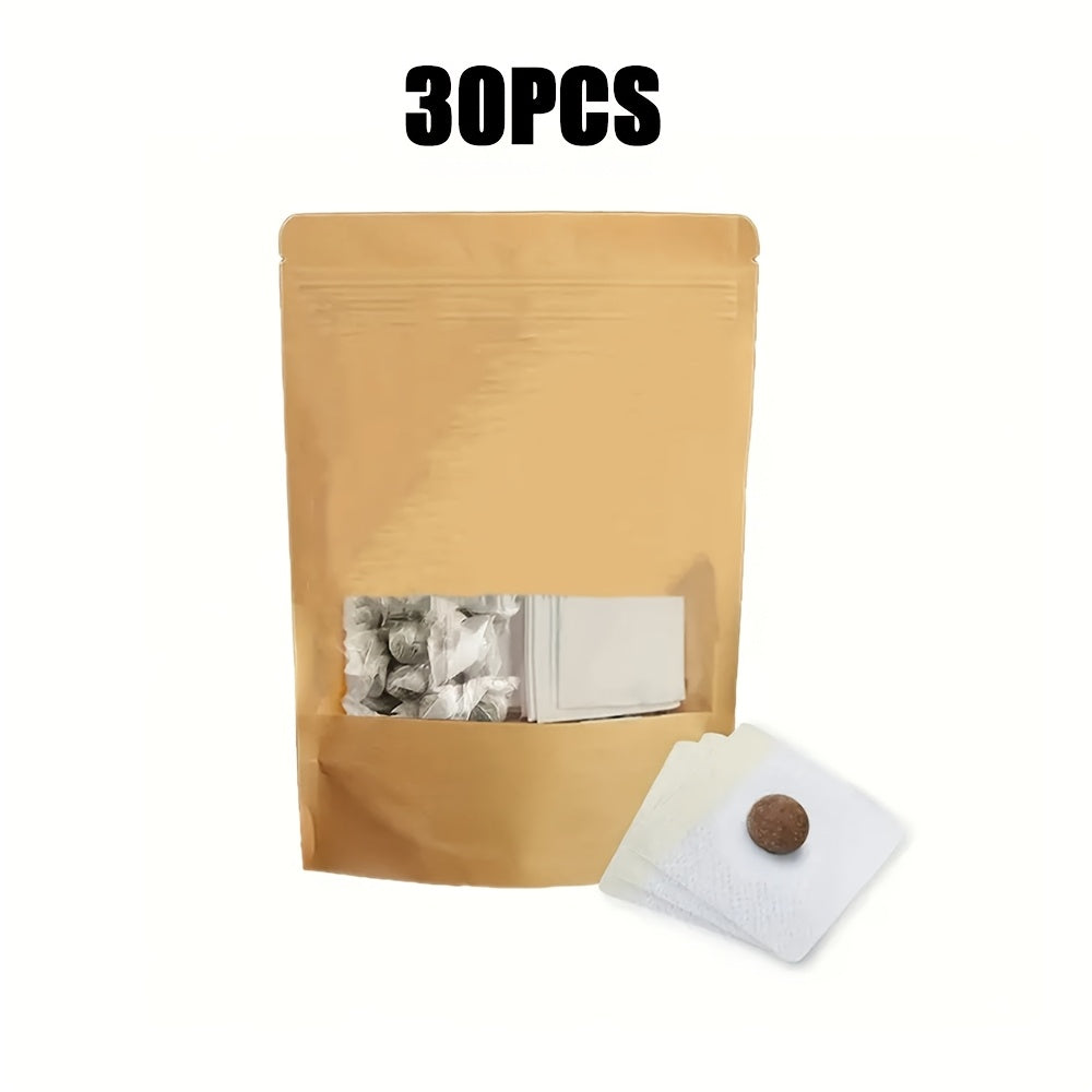 Herbal Ginger Patches Pack of 30/60 Breathable Non-Woven Fabric for Navel Use Unisex