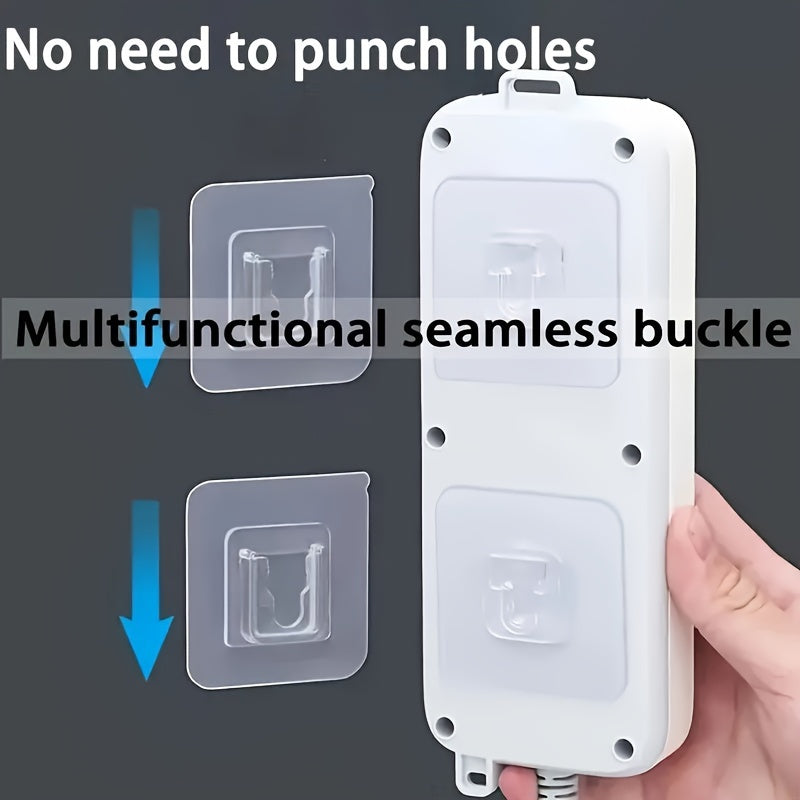 20 Pack Adhesive Utility Hooks for Kitchen Bathroom Bedroom Office Durable Plastic