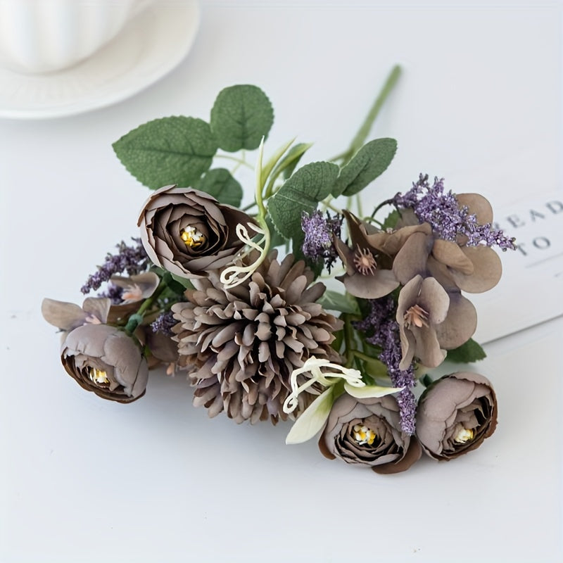 Artificial Flowers 1/3pcs Simulated Roses and Chrysanthemums for Home Decor Weddings and Parties