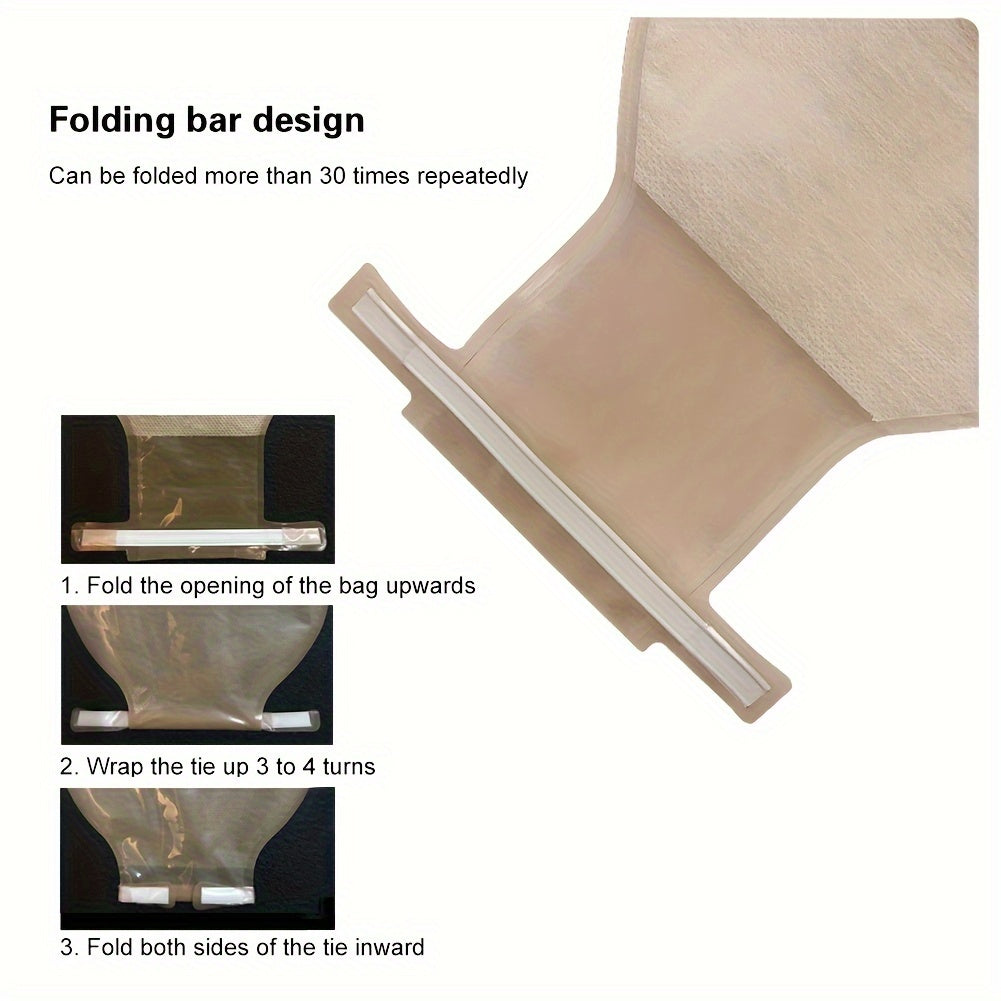 20pcs Portable High Barrier Material Colostomy Bags for Waste Management