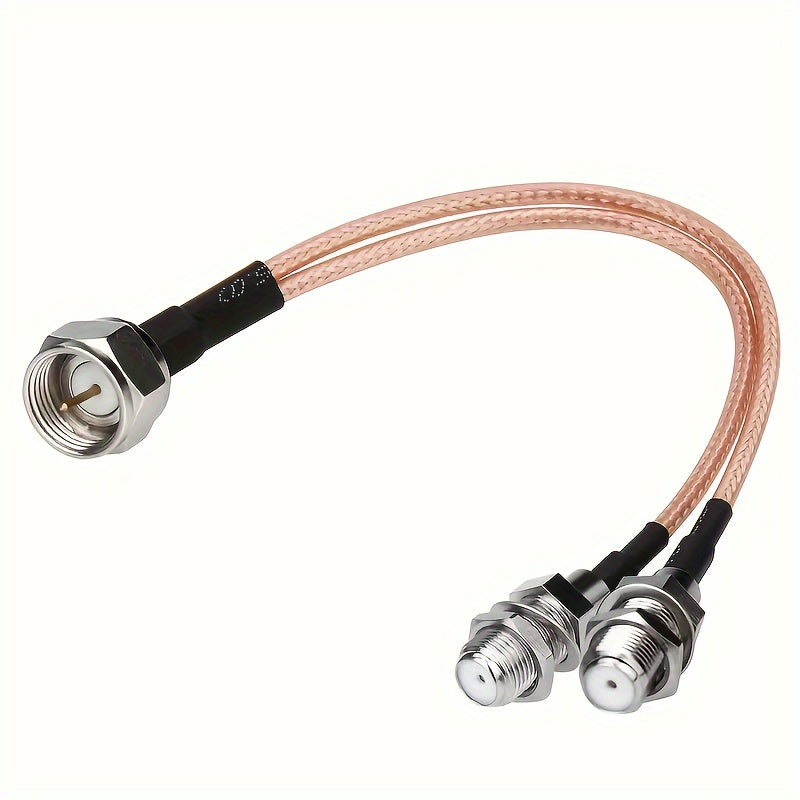 Кабель коаксиального сплиттера F Type RG6, 50 Ом, антенна для ТВ, 3-ходовой сплиттер-комбинированный, адаптер F Male к F Female Dual RG316 RF, коаксиальный кабель 14.99 см - $14.99