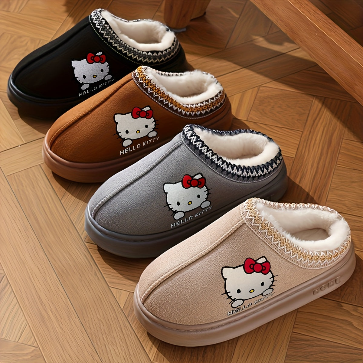 Women's Plush Indoor Slippers Soft Cozy Casual House Shoes