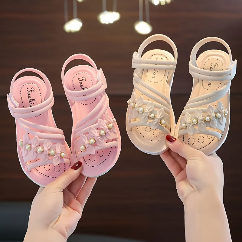 Girls Summer Sandals Soft-Soled Breathable PVC Casual Shoes for Older Girls