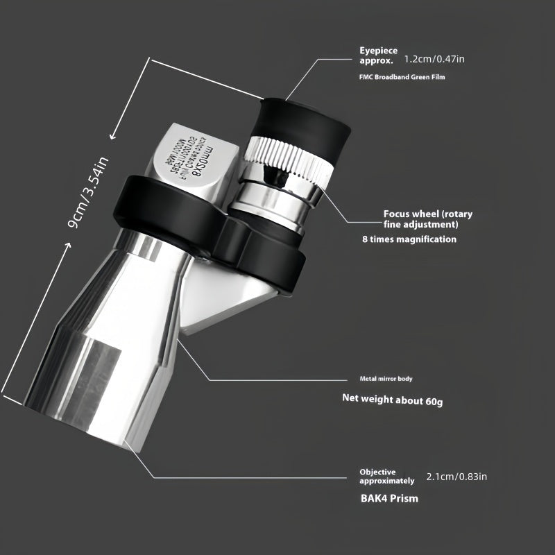 Telescopic Phone Lens with Mount for Photography No Power Required