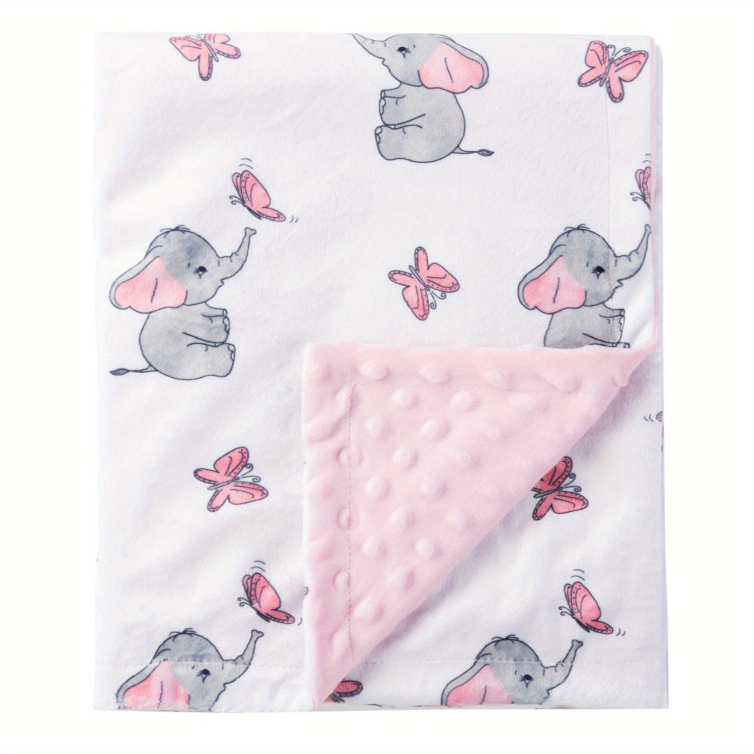 Baby Blanket Micro Fleece Dotted Back Double Layered 101.6x76.2 cm