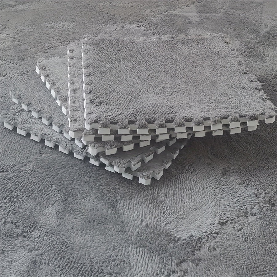 Bir-biriga mos keladigan gilam to'plami 12 ta to'liq rangli kvadrat matlar 29.97cm Qo'lda yuvish mumkin