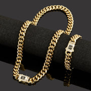 Women’s Jewelry Set Necklace and Bracelet Premium Gold Tone Elegant Gift