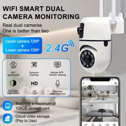 беспроводная 355° HD камера для домашней безопасности с 720p видео, Wi-Fi, удалённое наблюдение