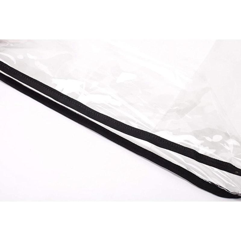 PVC aralashtirgich qopqog'i, shaffof va suv o'tkazmaydigan, 42.01x28.35x42.01 sm, chang o'tkazmaydigan aralashtirgich himoyachisi, oshxona saqlash va uyda foydalanish uchun, saqlash sumkasi bilan birga