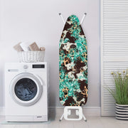 Ретро-западный узор чехол для гладильной доски с коровьим леопардовым пайетками, против ожогов